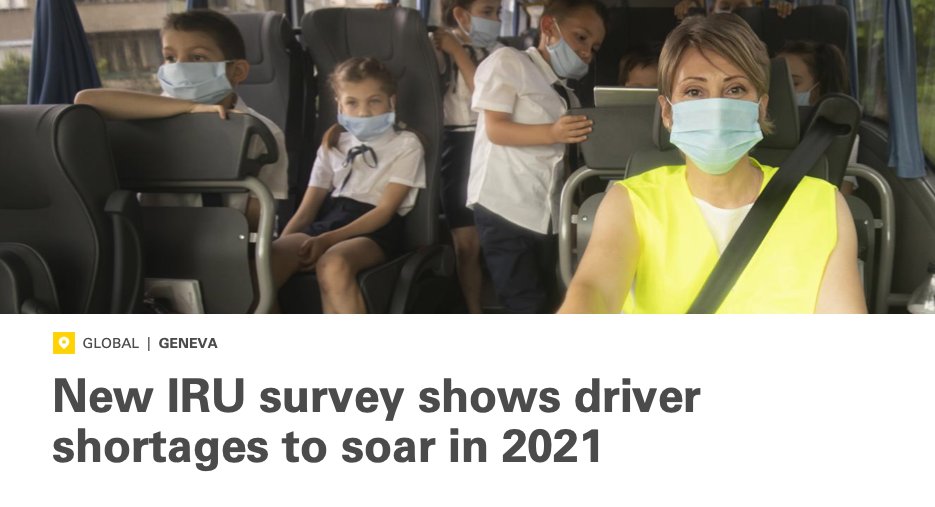 Just 2% of truck drivers globally are women! Driver shortages are soaring, while demands we place on long-haul truckers can be inhumane. This is an industry where we all need to pay attention. Excellent @IRU survey. See my link below (1st of 2) 👇