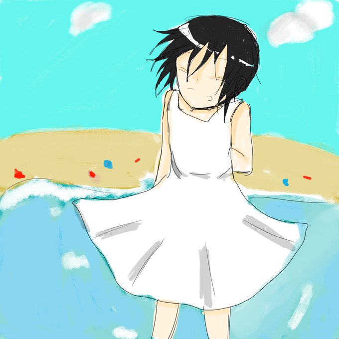 白ワンピのtwitterイラスト検索結果