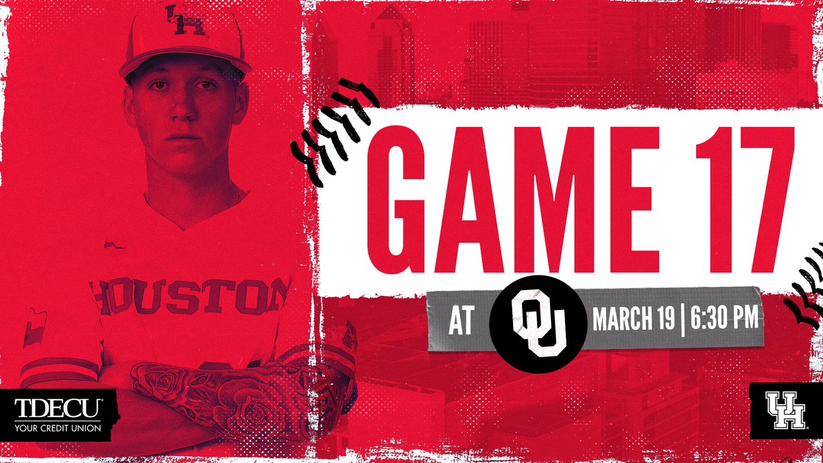 A big one in the non-con.

📍 Norman, Okla.
🕡 6:30 p.m.
🆚 Oklahoma
📈 bit.ly/3rb2M6l
📻 bit.ly/2M7Se9v
📺 Fox Sports Oklahoma*
📲 FOX Sports GO app

*𝘊𝘩𝘦𝘤𝘬 𝘺𝘰𝘶𝘳 𝘭𝘰𝘤𝘢𝘭 𝘭𝘪𝘴𝘵𝘪𝘯𝘨𝘴

#M64 x #GoCoogs