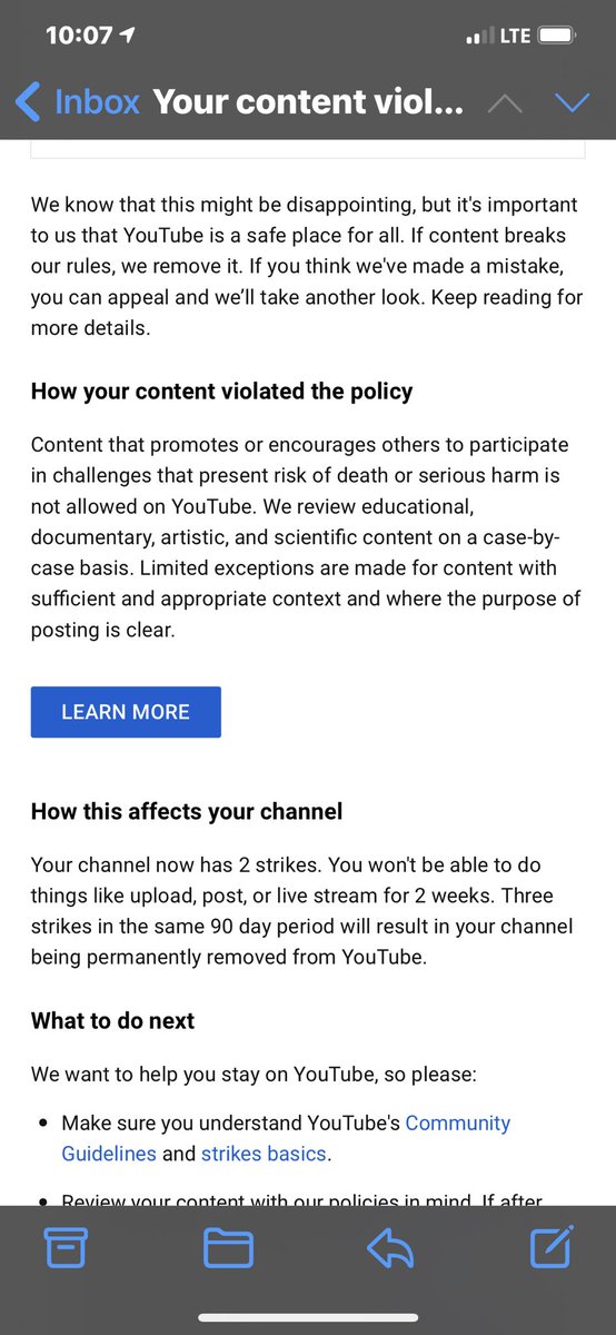 TheBellLife's tweet photo. Well it seems @TeamYouTube has A personal vendetta against TheBellLife... We now have two strikes on our channel... For videos that were manually reviewed by YouTube before they were posted... This needs to be fixed ASAP https://t.co/dylXoYjdYz