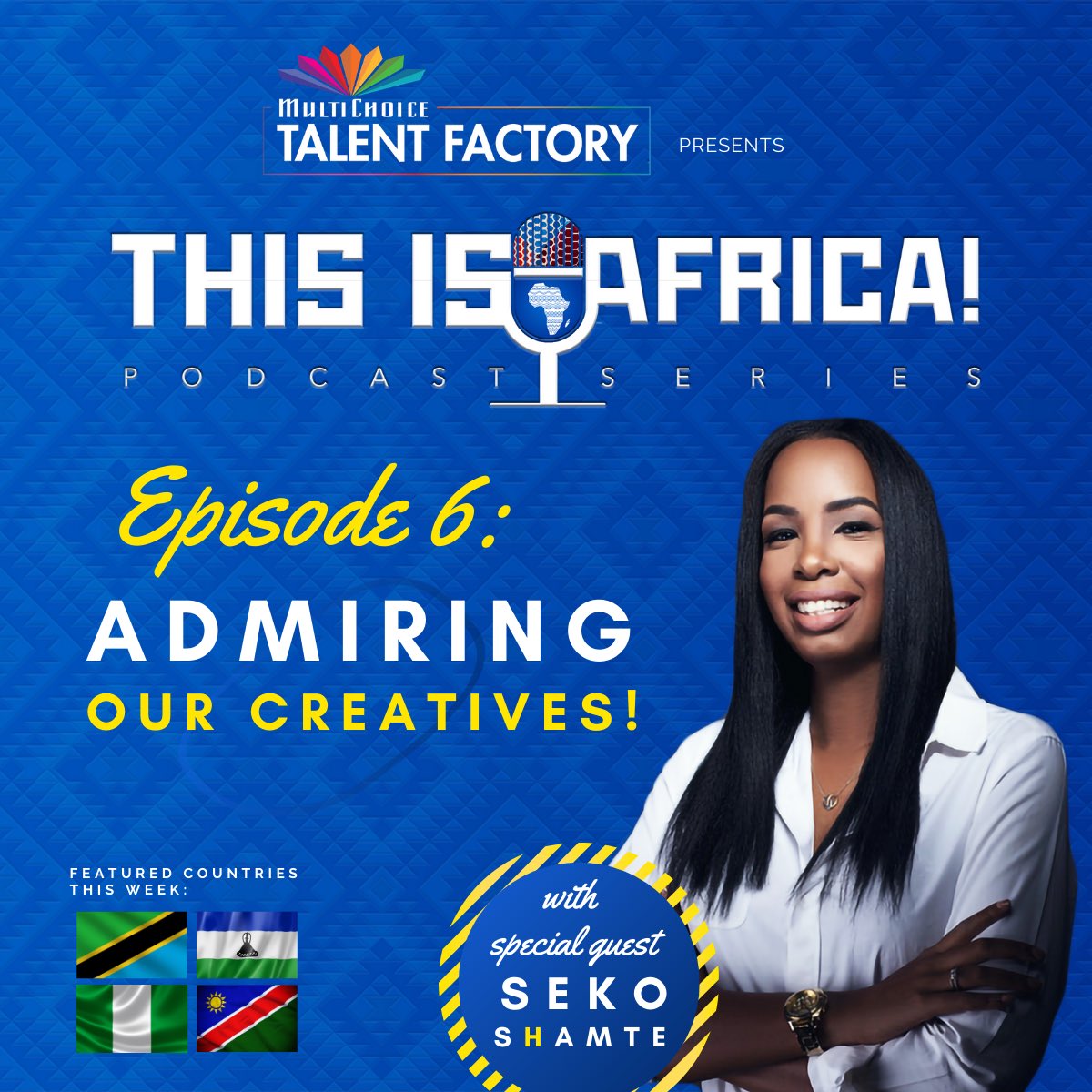 MCTalentFactory's tweet photo. Episode 6 of This is Africa is now streaming!
Click here to check it out on the MultiChoice Talent Factory Portal.
https://t.co/qN1nUnE2hu
#mtf #mtftia #multichoicetalentfactory https://t.co/OKDwWPtHtk
