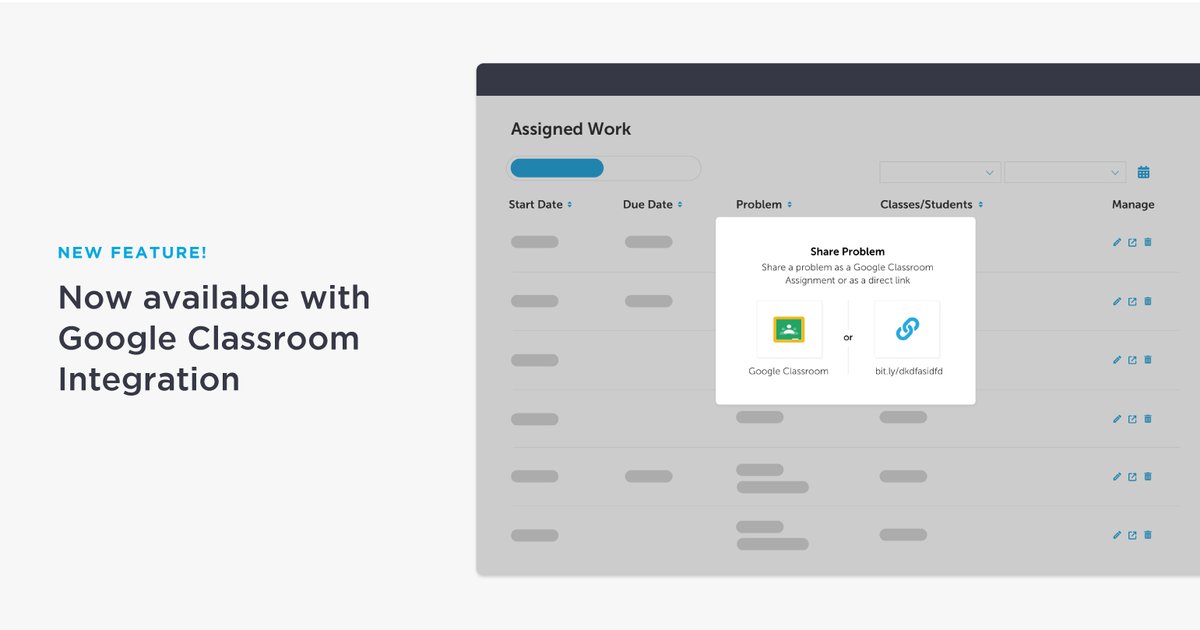You asked for it and we heard. We are very excited to announce that CueThink and Google Classroom are integrated! Now it's even easier to manage your students' CueThink assignments. #makemathsocial #mtbos #iteachmath #problemsolving #GoogleClassroom