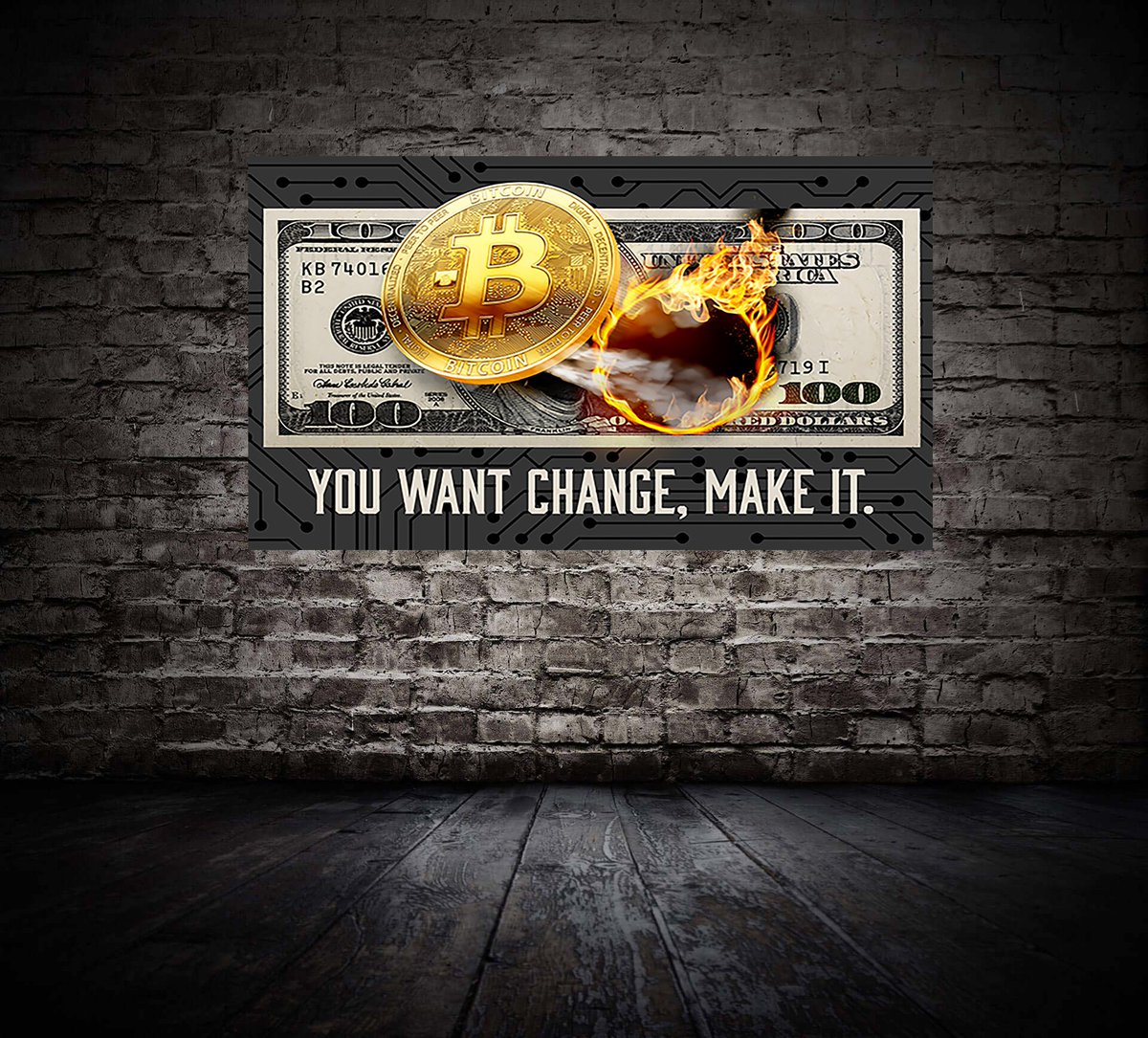 LynxCollection's tweet image. The root problem with conventional currency is all the trust that&apos;s required to make it work, you want change, make it! Get 25% OFF on our selected artworks.
Visit lynxartcollection.com
#LynxArtCollection  #BitcoinCurrency