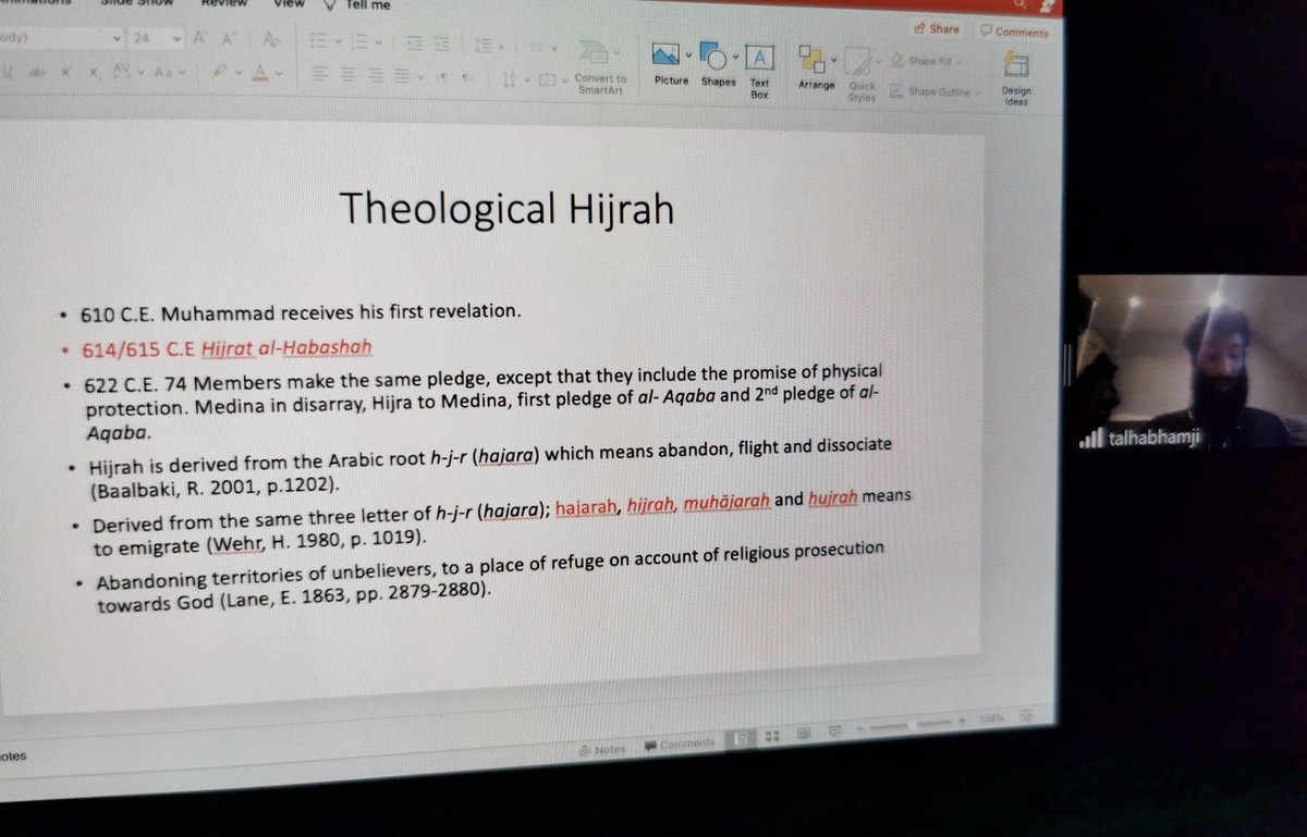 TIMES_Forum's tweet photo. Our final panel begins with @TBhamji (University of Wales Trinity St David) on "The Theological Concept of Hijra and its Impact on Modern Tafasir" #TIMESPG2021 https://t.co/Q3MCRga7PF