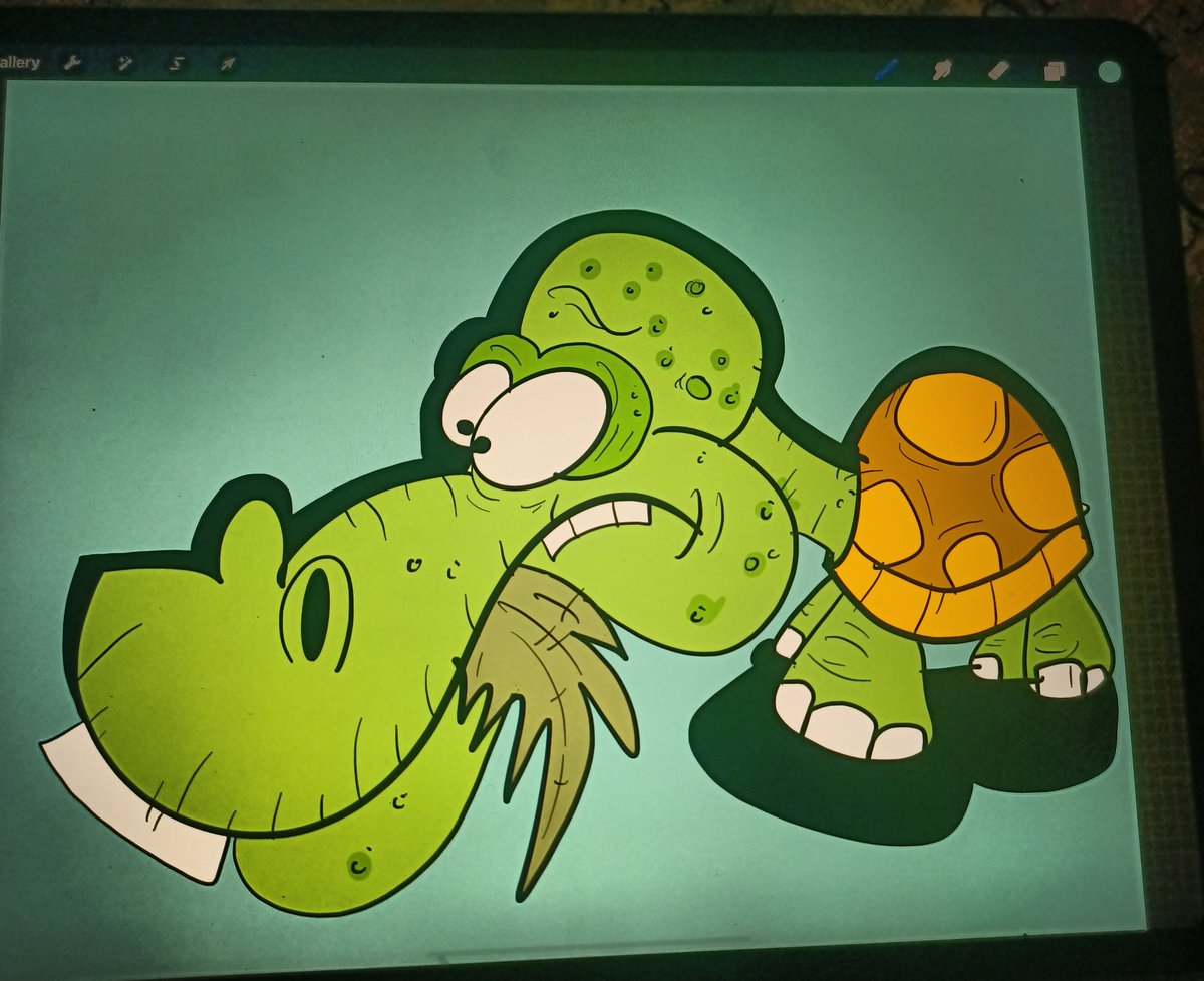 YannickCano's tweet photo. Hi everyone !! What do you think about my cute cartoon turttle ?😁😁🐢🐢🖍️🖍️🖍️ #TURTLE #drawings #drawthisinyourstyle #dessins #digitalart #digitaldrawing https://t.co/jEWa3WzHCj