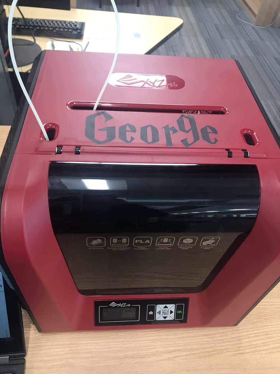 IndyHSLibrary's tweet photo. Meet our feisty 3D printers, @IndyNationLCPS! Head over to our Schoology page to learn how to design and submit your projects for printing #solemnlyswear #fredandgeorge #twinningandprinting https://t.co/eUFaRunyaw
