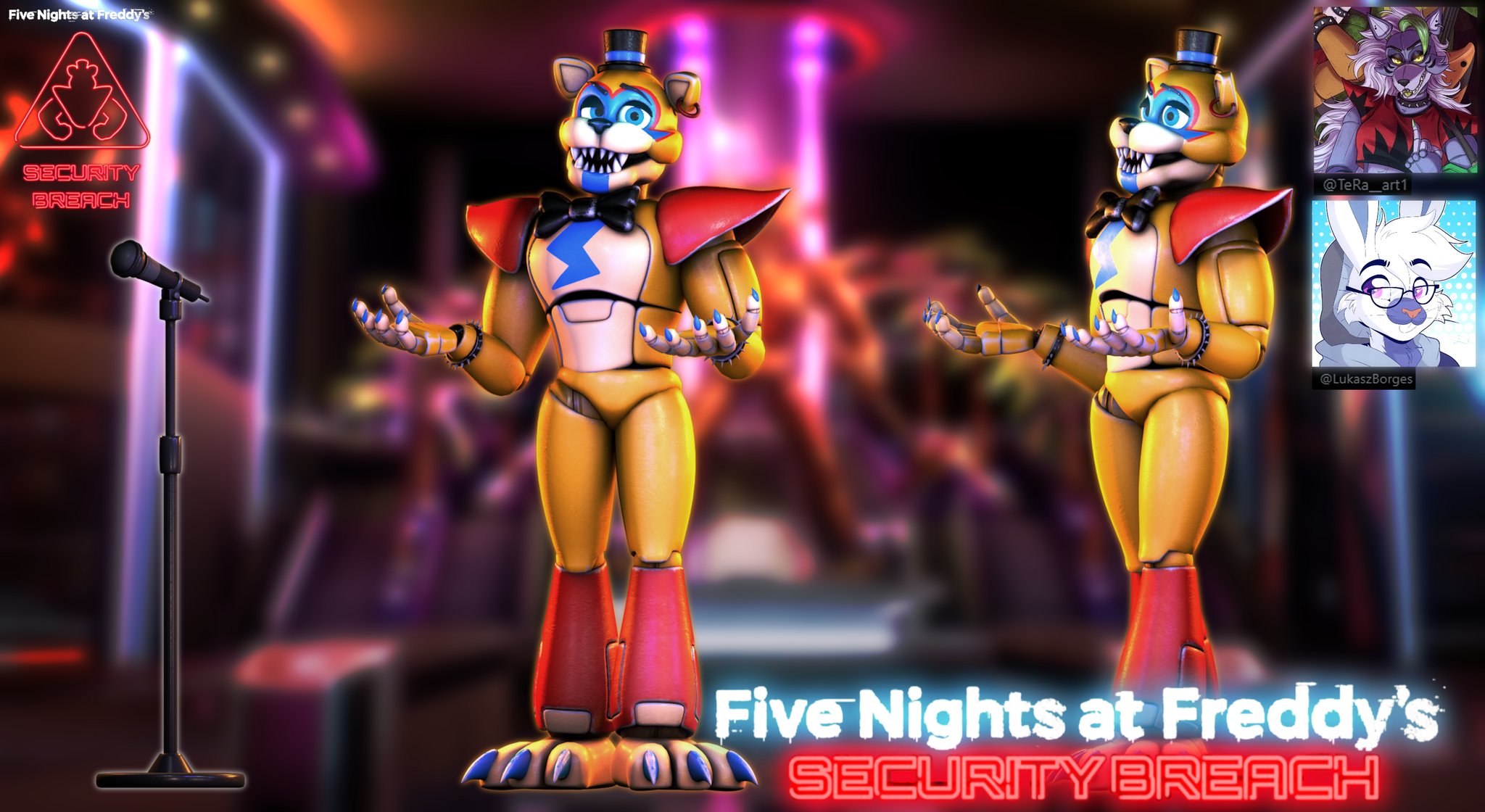 “Stylized GlamRock Freddy C4D Release!!!! 