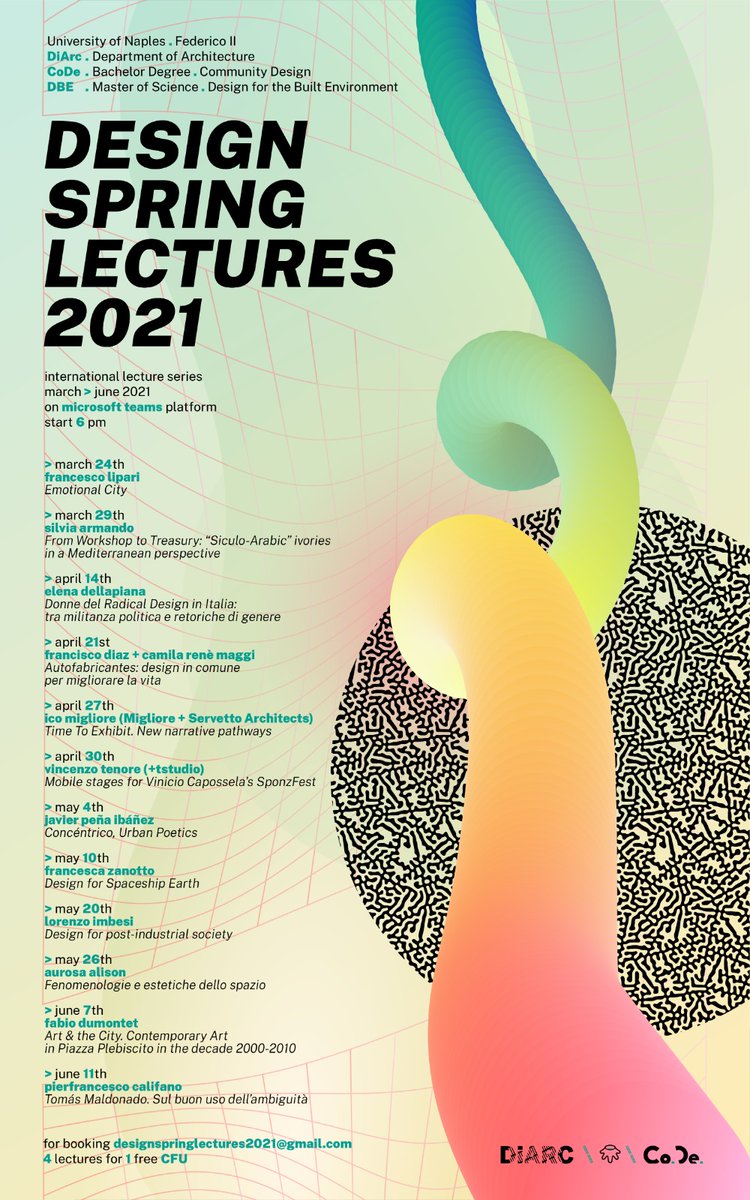 jpenaibanez's tweet photo. El próximo 4 de mayo participo en Design Spring Lectures 2021 Università di Napoli Federico II con la presentación #UrbanPoetics @UninaIT https://t.co/QxIhNbnTxI