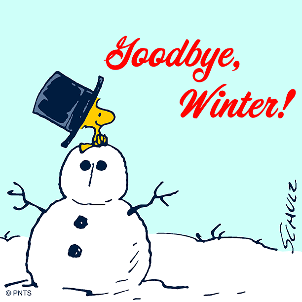 Snoopy's tweet photo. So long, Winter ❄️ https://t.co/yAMqbjH3TW