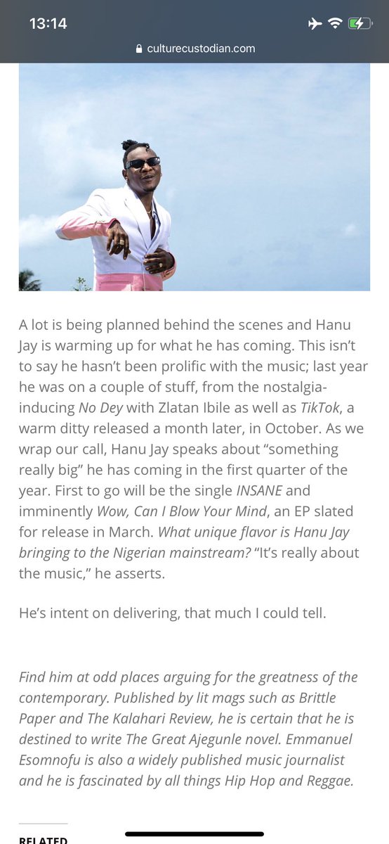 blckjackagency's tweet photo. Hanu Jay wants to be the next ICON from Southern Nigerian following in the footsteps of other figures like Burna Boy, Timaya and the likes . 

Follow the link to read about his sojourn > https://t.co/PFiOLWrLOz https://t.co/lbl6mQdbcv