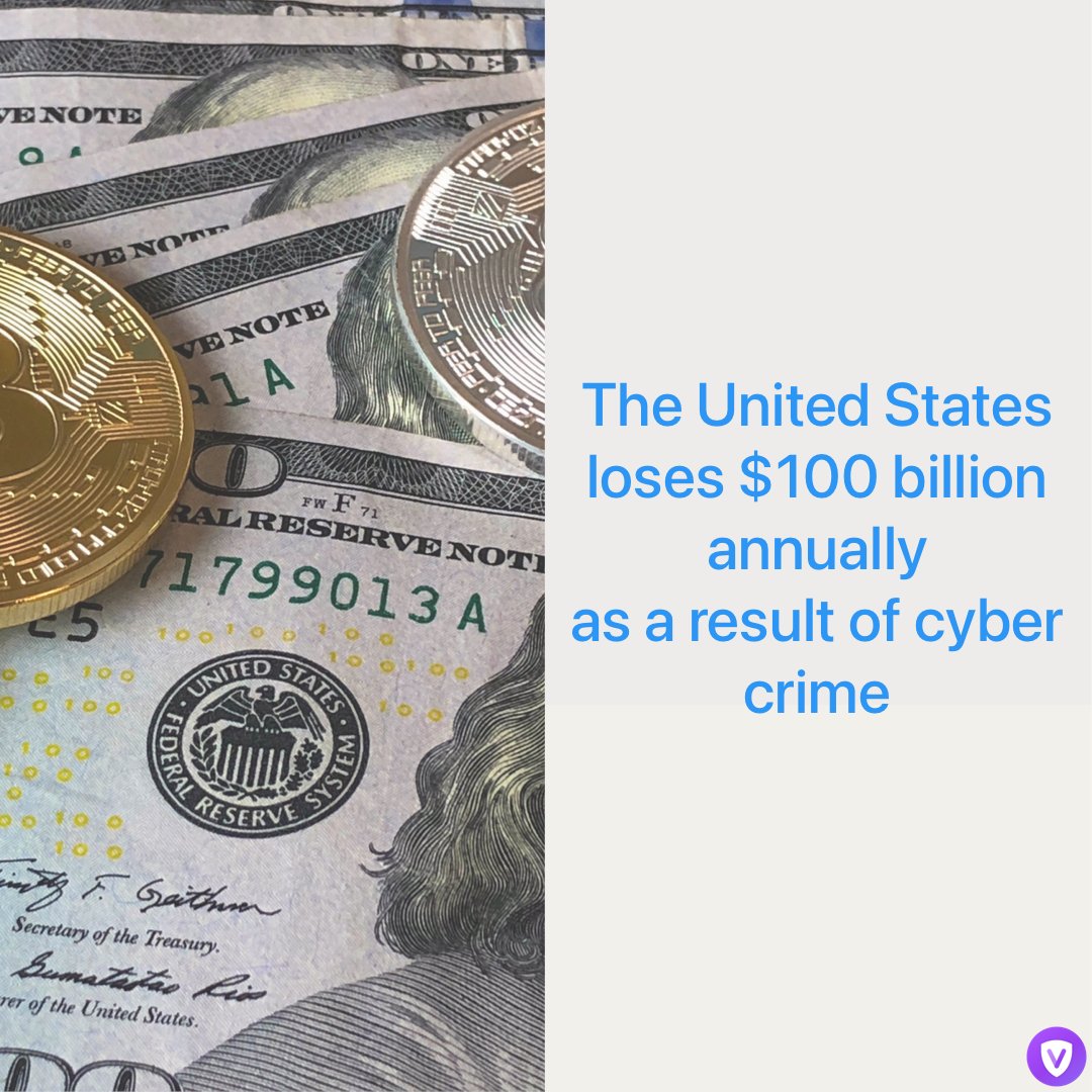 HelloVPNApp's tweet image. The United States loses $100 billion annually as a result of cyber crime, which targets over 594 million victims per year. 

#online #Internet #protect #encrypt #Browser #Google #tech #Chrome #web #free #blog #surveillance #data #hellovpn #databreach