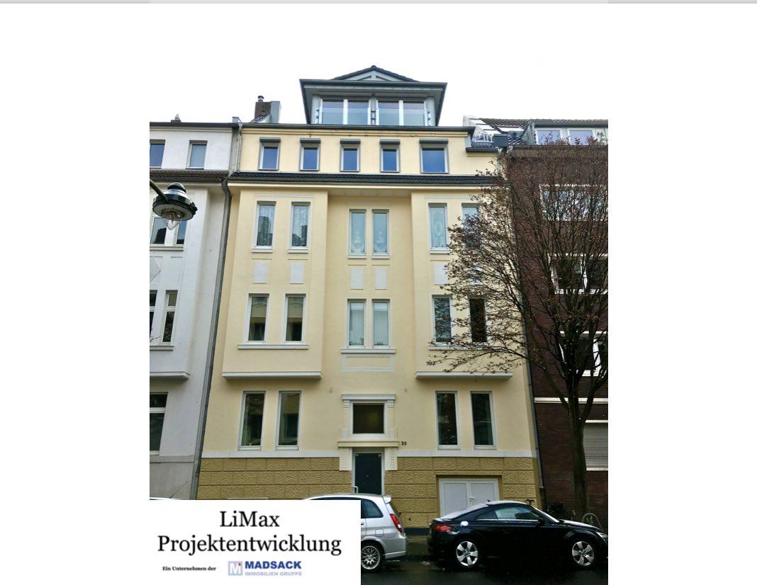 MadsackG's tweet photo. Wir entwickeln unseren Immobilienbestand! Hier sehen Sie eines unserer bereits abgeschlossenen Bauprojekte in Düsseldorf Golzheim. Das Objekt erhielt eine neue Fassade und wurde zusätzlich um eine luxuriöse Penthousewohnung ergänzt. #Immobile #Duesseldorf https://t.co/taAeo8HdgQ