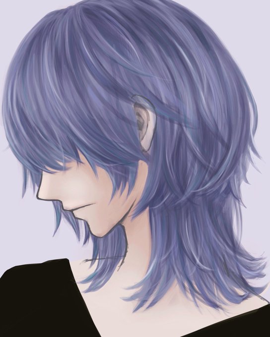 ウルフカット女子のtwitterイラスト検索結果