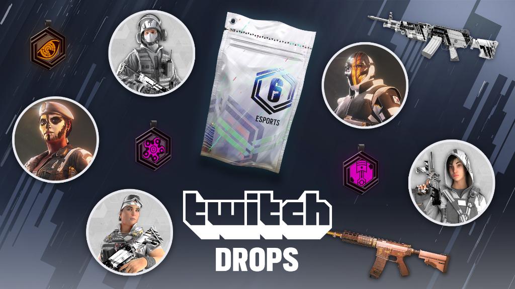 Rainbow 6 Siege UK on X: Twitch Drops are available throughout the whole  duration of Stage 1! ✓ 16 items originally included in Esports Packs ✓ 16  new items - legacy #R6PL