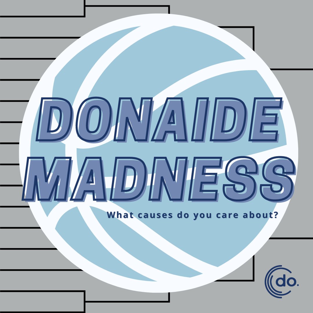 donaidecom's tweet photo. It's Game Time which means Donaide Madness is officially here! Tipping off Monday, our stories will feature all of our nonprofit causes going head to head on Instagram and Facebook stories for you to vote on! Check out the causes on our platform ---> https://t.co/72Qvg2S0WR  🏀 https://t.co/l1HvlZuKnB