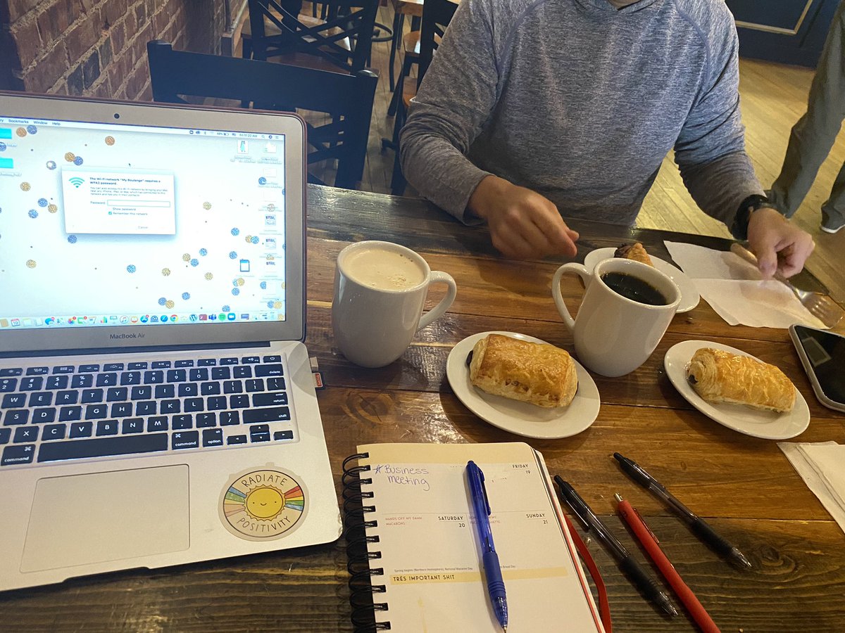 We had our first ever in-person business meeting today!  We discussed our first few episodes, potential special guests, and roasted the f*ck out of each other. Don’t forget, May 20!  
#DaddyDaughterDepressed #GoodBadFunnt