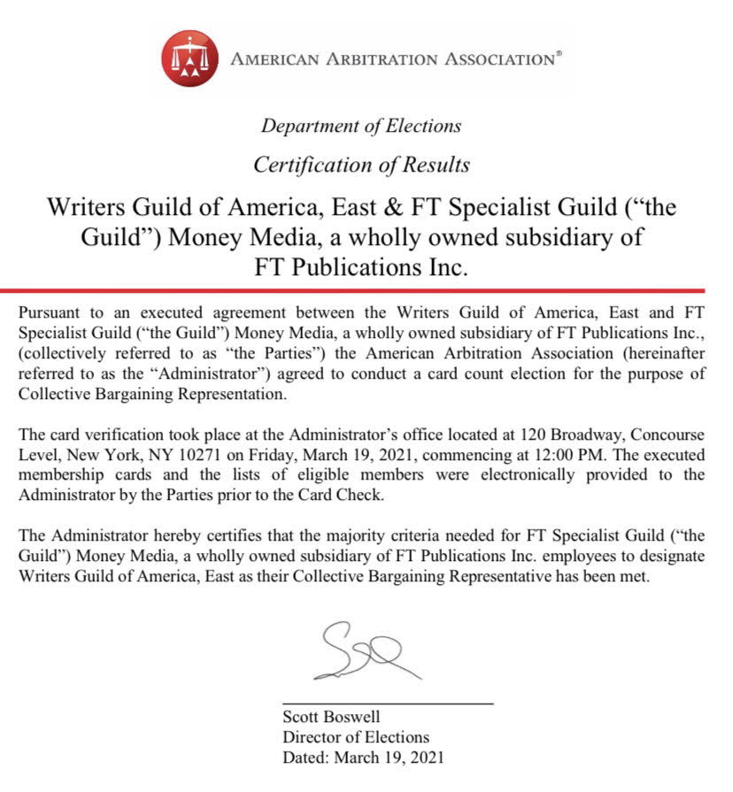 FT Specialist Guild tweet media