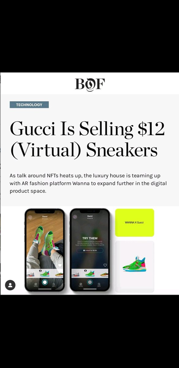 MarkusAmbrose's tweet photo. @montemagno cosa ne pensi di queste Sneakers virtuali by Gucci? https://t.co/WRNTat9MRO