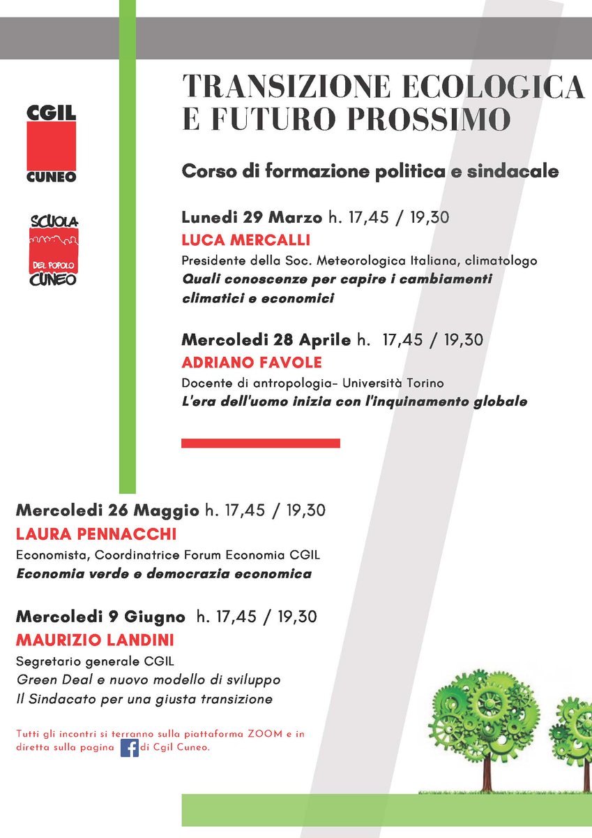 CgilCuneo's tweet photo. SALVATE LE DATE e CONDIVIDETE

La Cgil e la Scuola del Popolo di Cuneo quattro incontri,  in  Zoom e diretta su FB Cgil Cuneo,
Di seguito il programma  primo appuntamento LUNEDI 29 MARZO. https://t.co/tLRuYBlnHO
