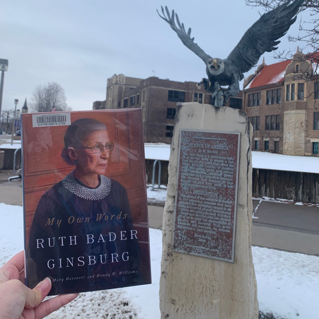 KruegerLibrary's tweet photo. Today for #womenshistory month we're reading "My Own Words" by Ruth Bader Ginsburg and biographers Mary Harnett and Wendy W. Williams. It's a great read if you want to learn more about the supreme court or the late Justice Ginsburg! 

#rbg #books #reading #womeninlaw https://t.co/IDhsFcwbkA