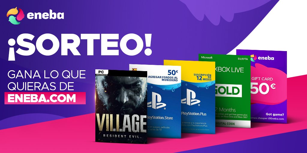MrxSoki's tweet image. Nuevo sorteo TOP gracias a Eneba! 🔥
Gana 50€ para comprar juegos físicos, juegos digitales, tarjetas prepago y mas en Eneba 😎

Para participar

1️⃣ Sigue a @MrxSoki  y @eneba_es
 
2️⃣ Haz RT (Retweet)

🌎España y Latinoamérica