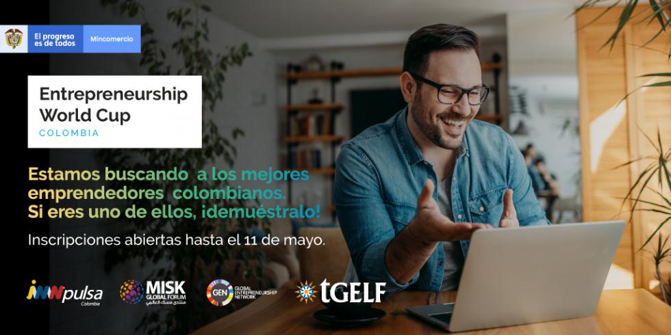 GaitanVillegas's tweet photo. La Copa Mundial de Emprendimiento #EWC2021 llega a Colombia por tercer año consecutivo de la mano de @InnpulsaCol

Postula tu emprendimiento hasta el 11 de mayo ingresando en https://t.co/qPvbFvUQzE. https://t.co/nGEGONBGNy
