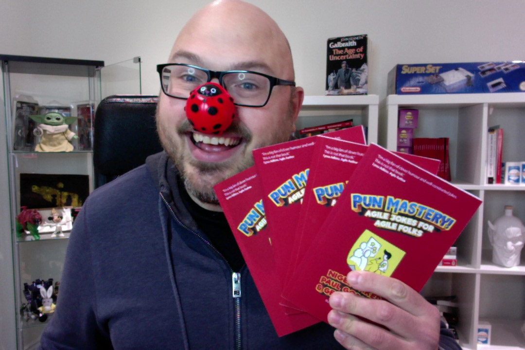 It's #ComicRelief Day here in the UK - So, for every copy sold of our new #agile #joke book #PunMastery, from this tweet today, I will donate *all* my profits from the sale, I will sign the book and add a unique agile joke - Written just for you! 

£9.99 + P+P! DM/tweet me!