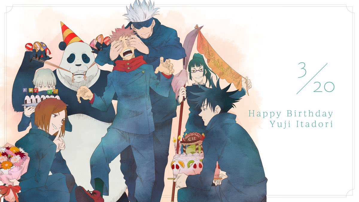 kaikaikitan's tweet photo. Itadori Yuji birthday Illustration from MAPPA https://t.co/P2BvWtLPJj