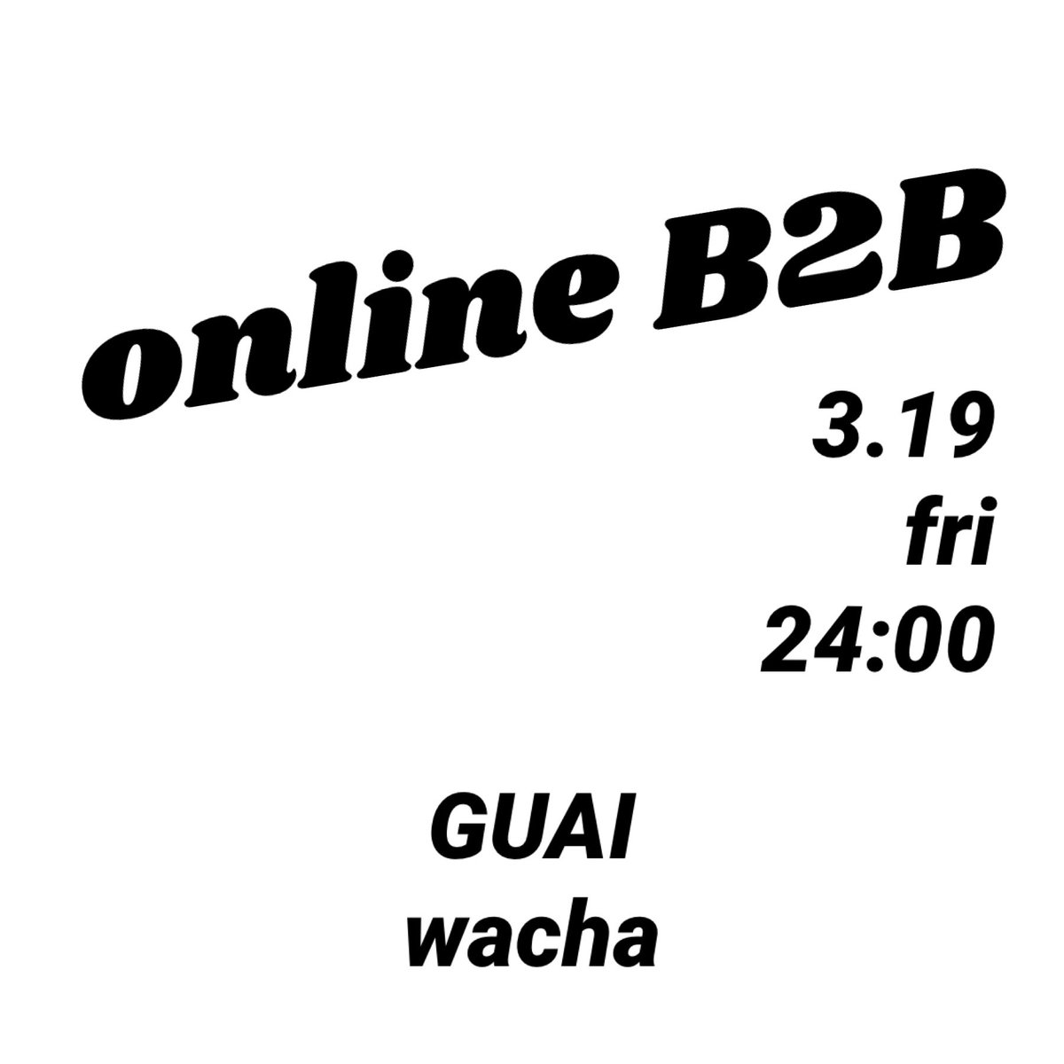 guaidesu's tweet photo. もうすぐリモートB2Bします
Guai &amp; wacha

１曲ずつをネット経由で繋ぐ緊張感のMIX！

イイねチップはこちら↓
https://t.co/11csfV81li

#GDCDJ #うちでアガろう https://t.co/RxJqd9tbht