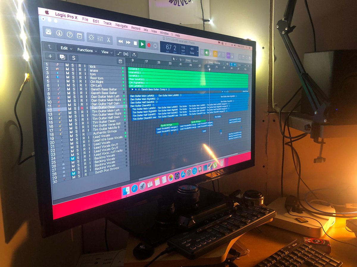 WolvesThousand's tweet image. All coming together nicely 
#newalbum #newmusic #recordingstudio #rockband #athousandwolves #albumrecording #esp #mapexdrums #theloftleek