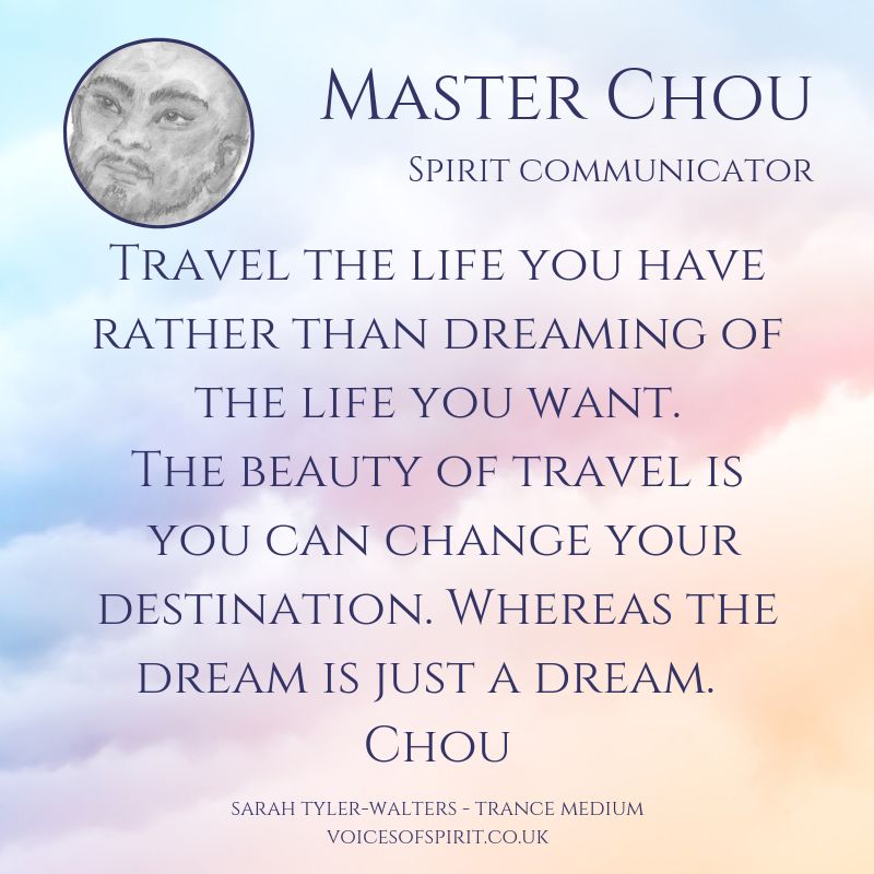 AskChou's tweet photo. Travel the life you have rather than dreaming of the life you want. The beauty of travel is you can change your destination. Whereas the dream is just a dream. Master Chou 🦋

#GoWithTheFlow #WalkThePath #BePresent https://t.co/diuN5mJVTh