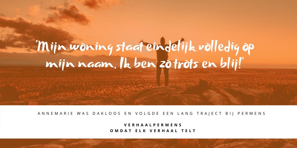 verhaalpermens's tweet photo. Annemarie is zo blij. Na een lang traject bij #perMens (voorheen Volksbond) dat startte toen ze #dakloos was, staat haar woning eindelijk op haar eigen naam. #succesvieren https://t.co/9E9LKPXOiM https://t.co/Z7RpPYDdXv