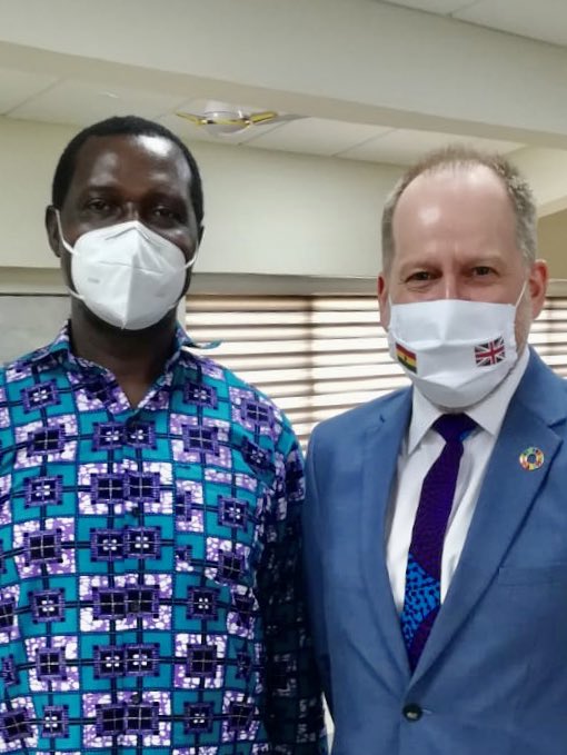 PhilipSmithFCDO's tweet photo. Congratulating Ghana’s new Minister of Education Dr Yaw Osei Adutwum today. We spoke of the longstanding 🇬🇭 🇬🇧partnership on education. 

@UKinGhana continues to support Ghana to ensure that every child - girl and boy, from Accra to Zebilla - gets 12 years of quality education. https://t.co/umOeCi1W7P