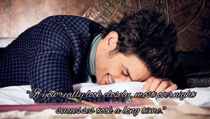 selfmusingg's tweet image. If you really look closely,
Most overnight successes took a look time.
.
.
.
@itsSSR #selfmotivating #SushanthSinghRajput #selfmusing