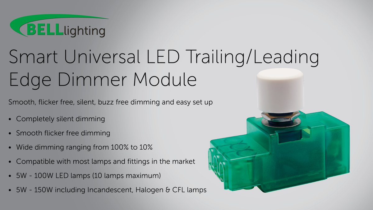 belllighting's tweet photo. Take a look at our Smart Universal LED Trailing/Leading Edge Dimmer Modules...
https://t.co/iGQFoNSni1
#leddimmer #dimmer #dimmermodule #belllighting https://t.co/MaO2Ush6Wf