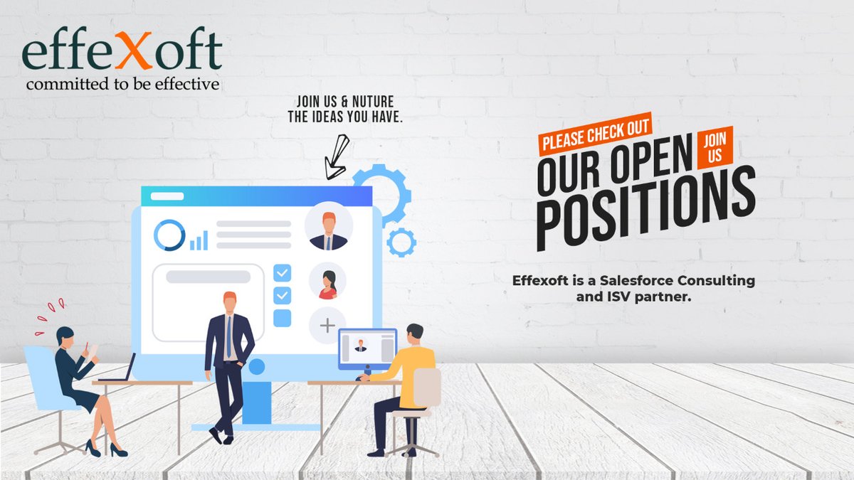 Effexoft's tweet photo. We're hiring! We have multiple Salesforce positions open with us. #Effexoft is a #Salesforce Consulting and ISV partner. Please check out our open positions to apply online. We'll respond promptly. #salesforcejobs #salesforceconsulting #sfdc

https://t.co/ncRtGi8vSP https://t.co/EFG9jCvmhl