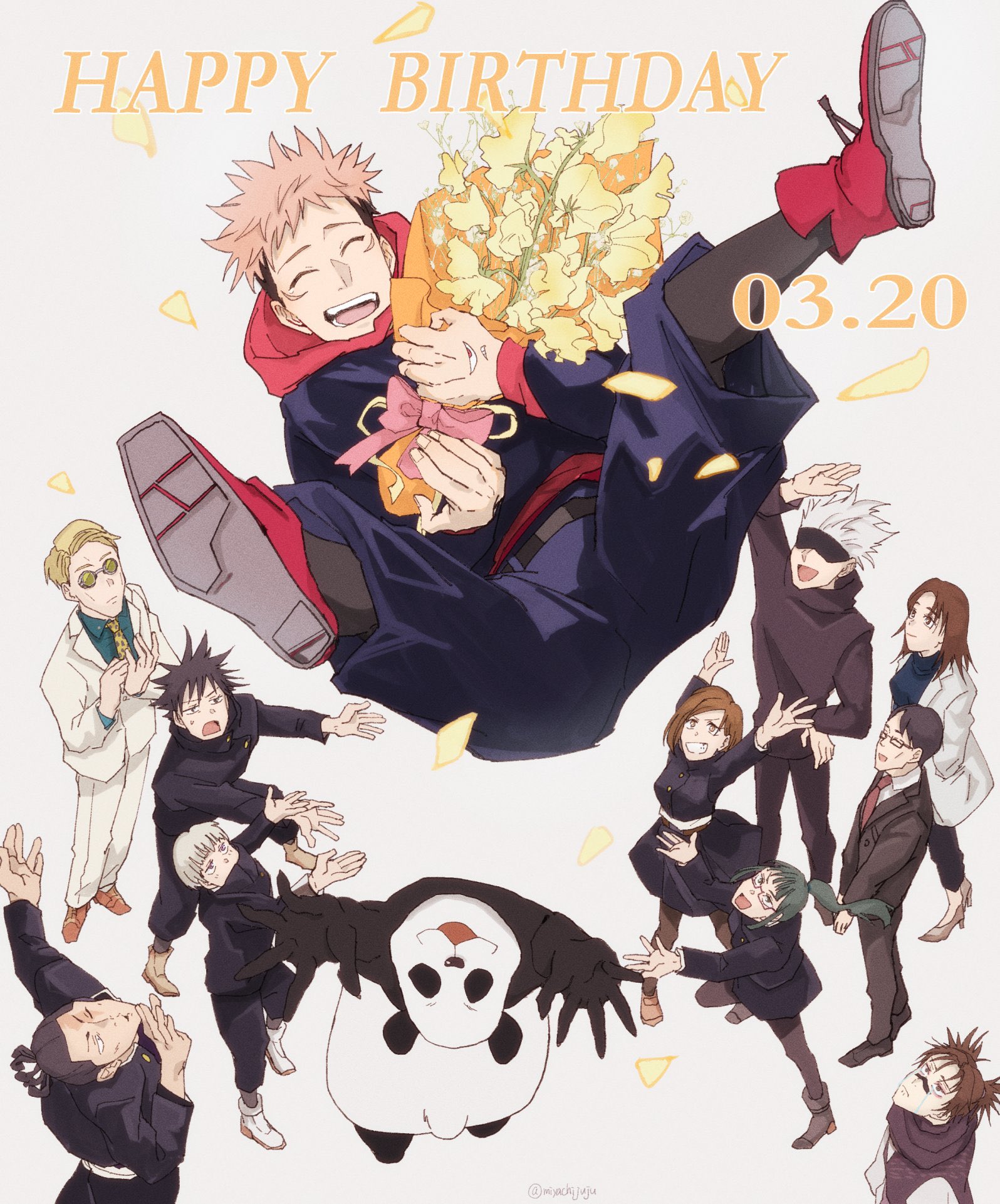 虎杖悠仁　birthday 2022 MAPPA まとめ売り 呪術廻戦 悠仁の誕生日を祝うMAPPA描き下ろしイラストグッズ登場!