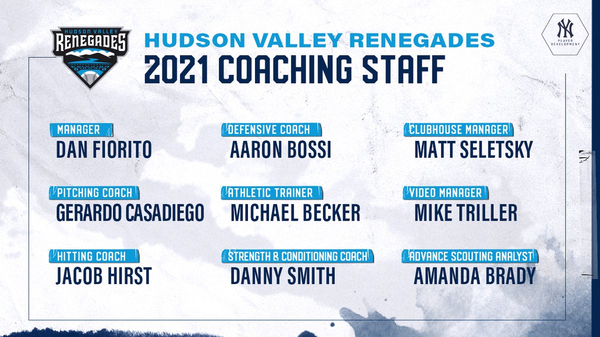 NYYPlayerDev's tweet photo. Announcing 2021 coaching staff assignments for our full-season Minor League affiliates: https://t.co/vzsMa0ELQI