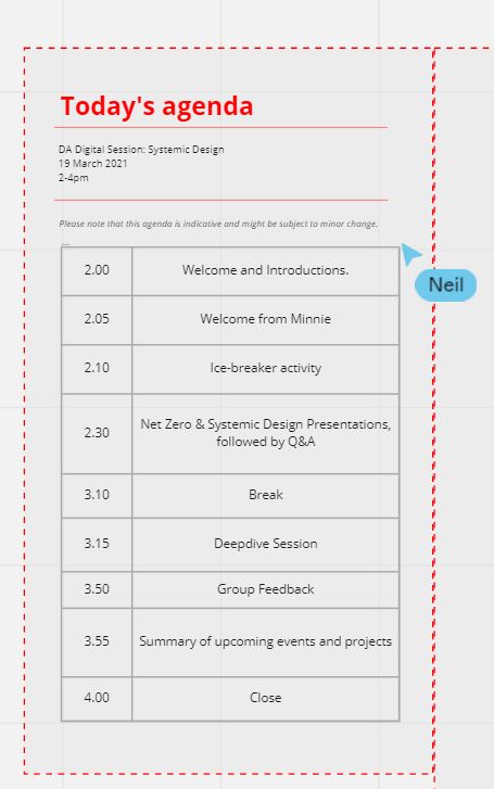 The team at <a href="/designcouncil/">Design Council</a> are at a #climatechange session held on @zoom and <a href="/MiroHQ/">Miro</a>. Led by <a href="/redfishnat/">Nat Hunter</a>, one of our #DesignAssociates, who's sharing our work around #NetZero, such as case studies and her thoughts on what drives real change <a href="/catdrew_/">Cat Drew</a> #fridayflow