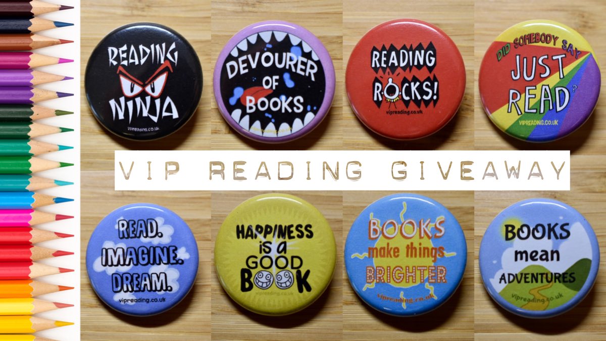 VIPreading's tweet photo. 🌟 VIP Giveaway 🌟

🎉 To celebrate our stunning NEW VIP badges arriving in stock, we’re giving you another chance to win a set!

RT &amp; Follow

🥷👄🎸🌈⛅️😊☀️🌈🏔 

On special offer in the VIP shop:
➡️ https://t.co/FEyn7rYlAQ

❤️ Perfect for superstar readers!

UK
Ends 26.3.21 https://t.co/oNMPx2axIz