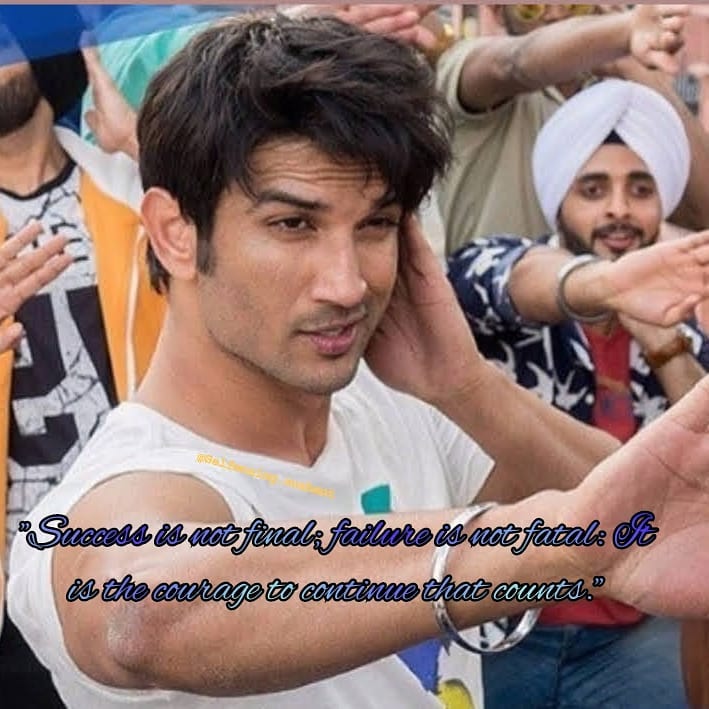 selfmusingg's tweet image. Success is not final,
Failure is not fatal,
It is the courage to continue that counts..!
.
.
.
@itsSSR #selfmotivating #selfmusing #SushanthSinghRajput