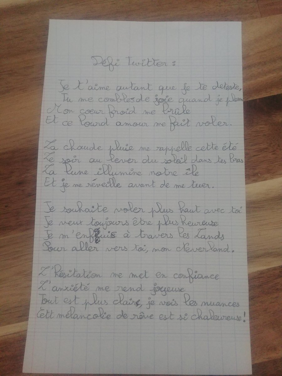 lettrespablo's tweet photo. Les 4 èmes 6 relèvent le #Défi5 du #PrintempsdesPoetes . https://t.co/VDiA700fjL
