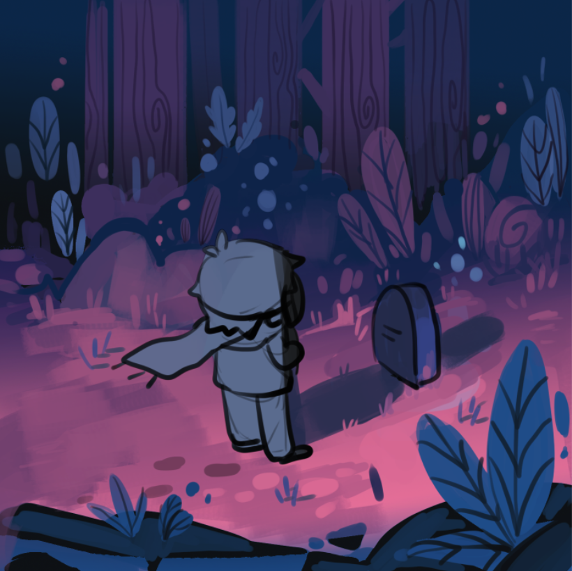 ScientistSam4's tweet image. I little sketch my friend did when brainstorming about the environmental concept art for the personal videogame I'm working on 😊
~~As some of you may know, development is an iterative process; but you can expect similar vibes like this for the future of this project 🌌🍂✨