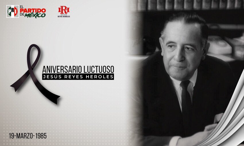 rigofuentes's tweet photo. Una de las mentes políticas más brillantes de este país e impulsor de la primera gran reforma política que reconocía a México como un país plural, donde cada vez más personas querían ser escuchadas y se atrevían a pensar con libertad. #SomosReyesHeroles, 36 aniversario luctuoso. https://t.co/fbt6tvXgSA