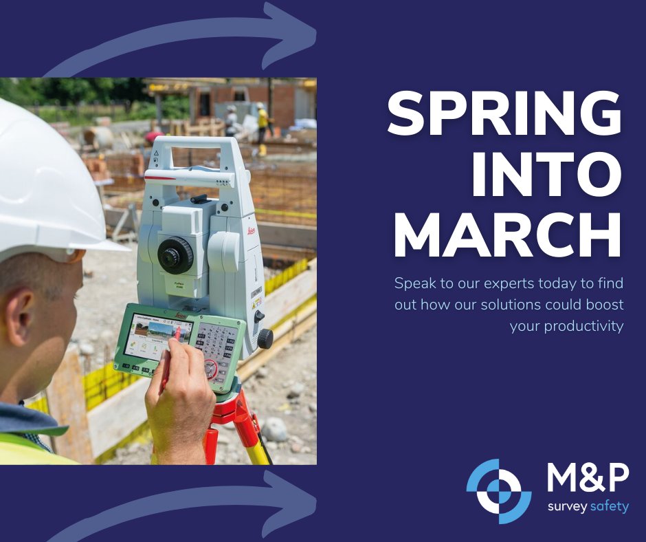 mpsurvey's tweet photo. #SpringIntoMarch by taking advantage of efficient workflow solutions as the days get longer and drier. β Speak to our specialists to see how we could help: https://t.co/w5D68mzksw β¬
#Surveying #Survey #Construction #Building https://t.co/p1rRiS2a3o