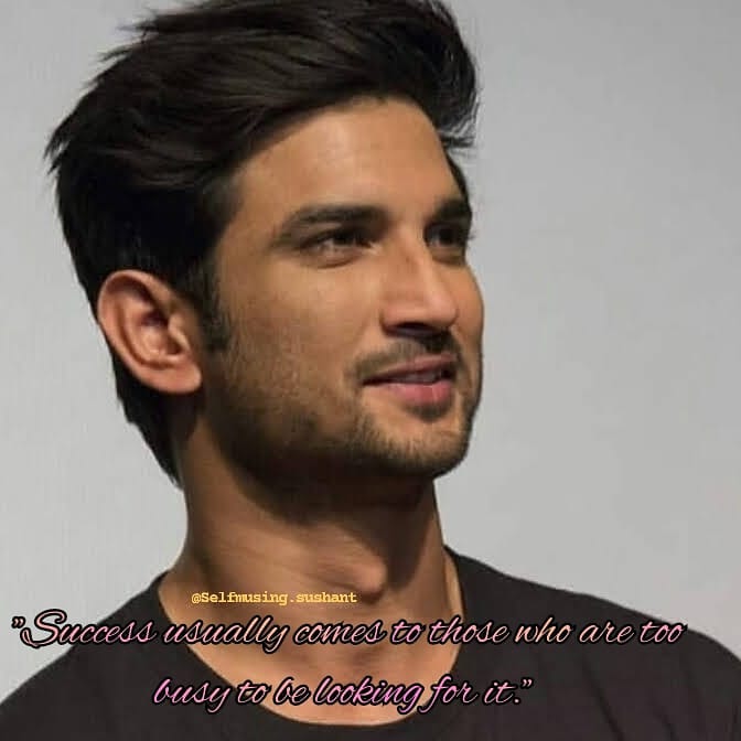 selfmusingg's tweet image. Success usually comes to those who are too busy to be looking for it..!
.
.
.
@itsSSR #selfmotivating #selfmusing #SushanthSinghRajput