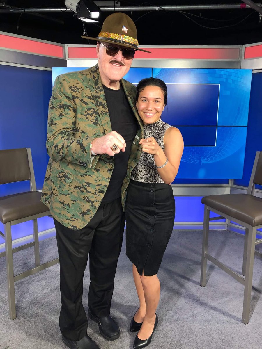 MargRMedia's tweet photo. Heard @WWE #WrestleMania is up today.

I’ve already patented the sleeper hug*, just saying. #PreCOVID

Are you a hugger? https://t.co/g8nTYYnsYP