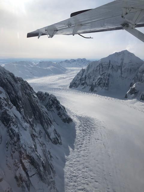 DanielMcFarland's tweet photo. My parents got to take a plane to the top of Denali in Alaska then landed on a glacier! I was a bit jealous. It looked like fun https://t.co/VWq4KiDFX3