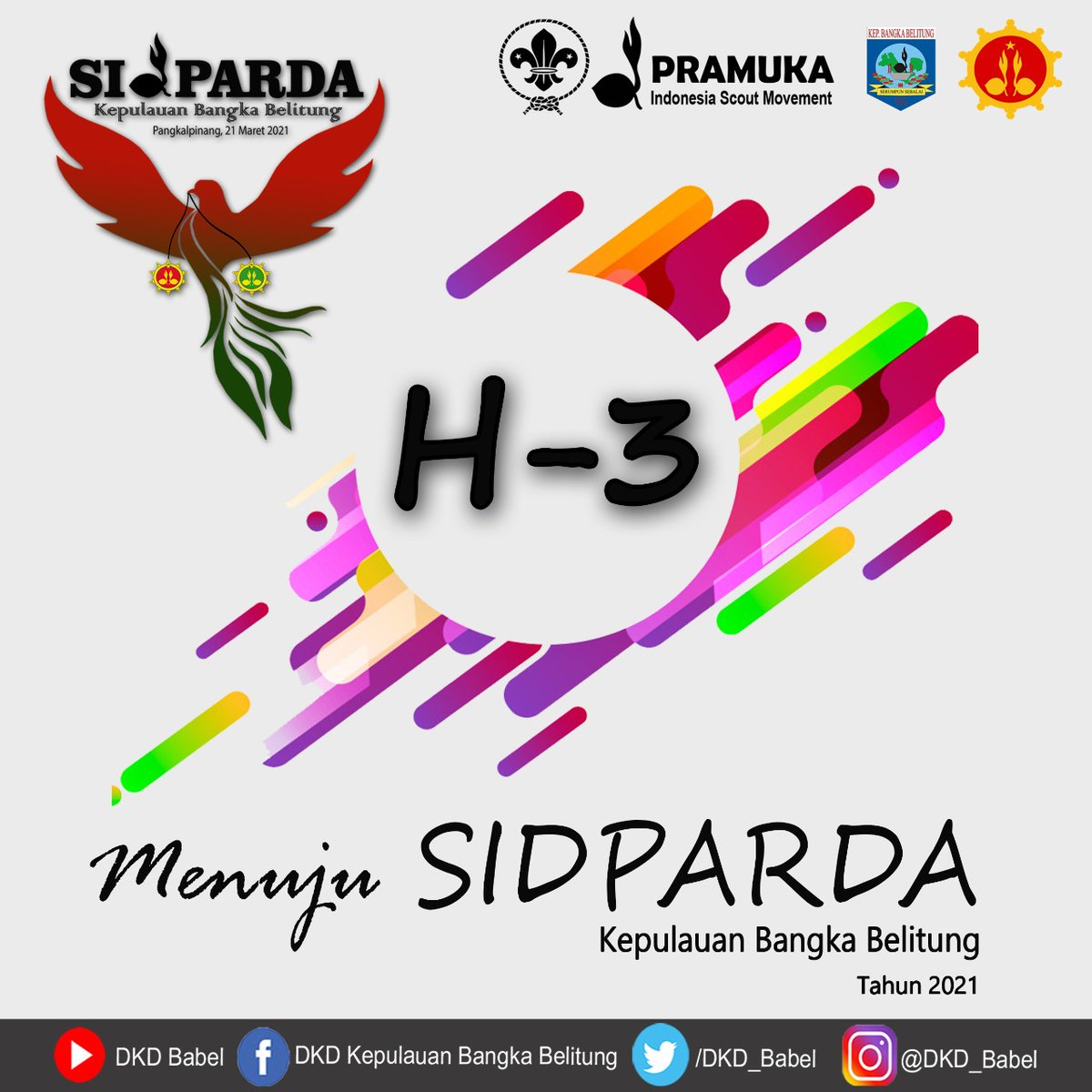 SIDPARDA Kepulauan Bangka Belitung Tinggal 3 Hari Lagi Nih...
Yuk Pantengin Terus Kegiatannya
.
<a href="/melatierzaldi/">Hj Melati SH</a> <a href="/kwardababel/">Pramuka Babel</a> <a href="/DKD_Babel/">DKD Babel</a> 
#PramukaAdalahAbdiMasyarakat
#PramukaDutaPerubahan
#SetiapPramukaAdalahKantorBerita
#PramukaBabel
#KwardaBabel
#MelatiErzaldi
#DKD_Babel