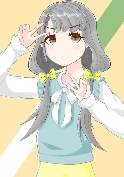 『アイドルマスターシンデレラガールズ』より、久川凪を描きました。「凪です。ネギではありません。鍵でもなければ木々でもなく、釘でもない。」#アイドルマスターシンデレラガールズ #久川凪 #ネギ#SangriArts 